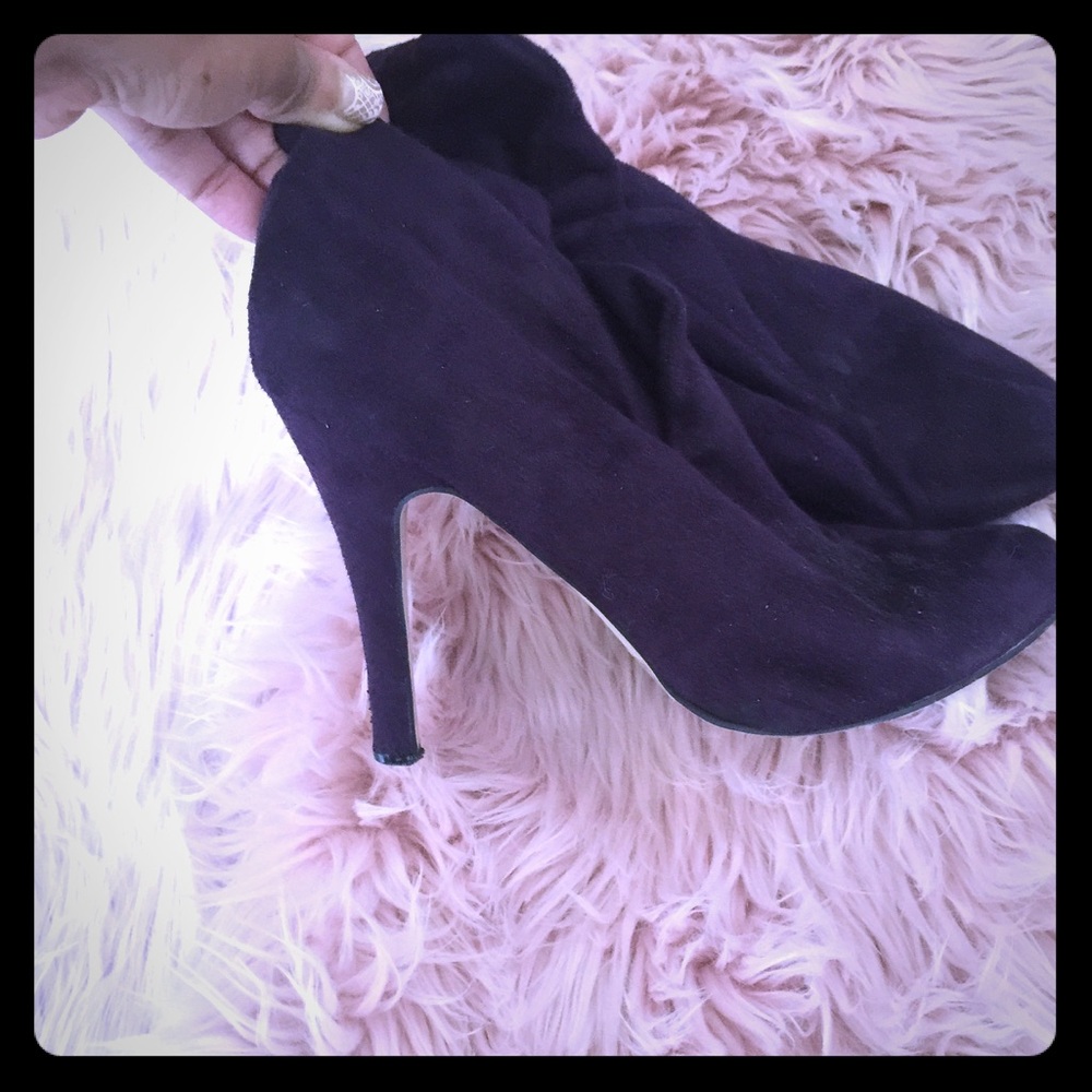 Purple booties